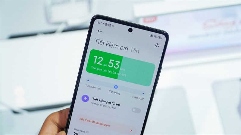 Redmi Note 12 Pro 5G sở hữu viên pin 5.000 mAh hứa hẹn mang đến thời lượng sử dụng lâu dài.