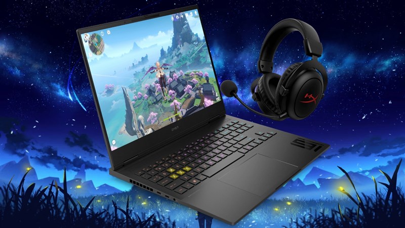 HP Omen Transcend 16 đi kèm với tai nghe không dây HyperX Cloud II Core HP Omen Transcend 16 đi kèm với tai nghe không dây HyperX Cloud II Core
