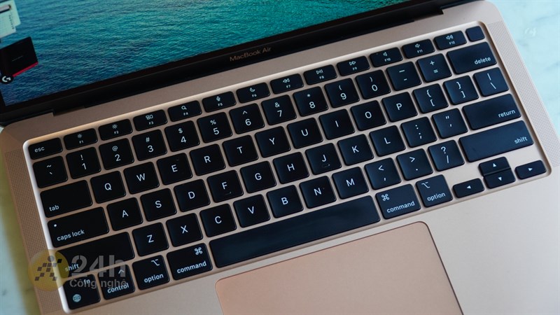 Đây là hệ thống bàn phím của MacBook Air M1. Đây là hệ thống bàn phím của MacBook Air M1.
