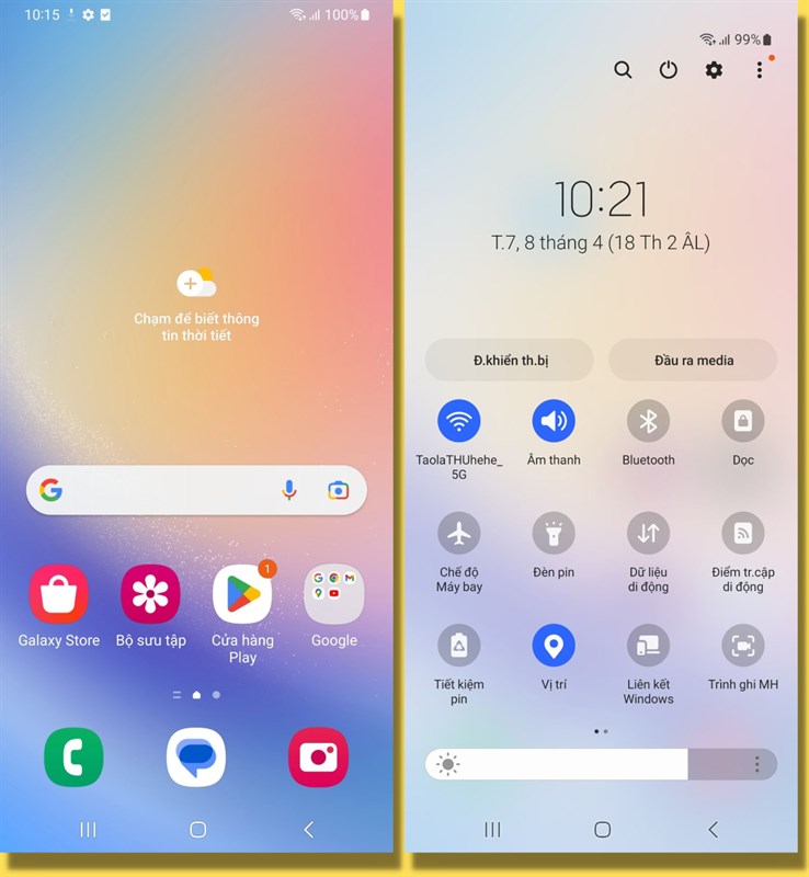 Bắt đầu một ngày mới cùng Galaxy A34 5G với 100% pin. Bắt đầu một ngày mới cùng Galaxy A34 5G với 100% pin.