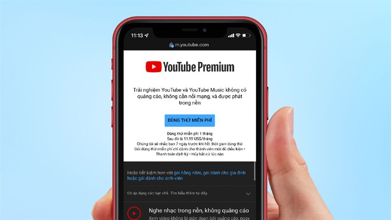 Hướng dẫn cách đăng ký YouTube Premium