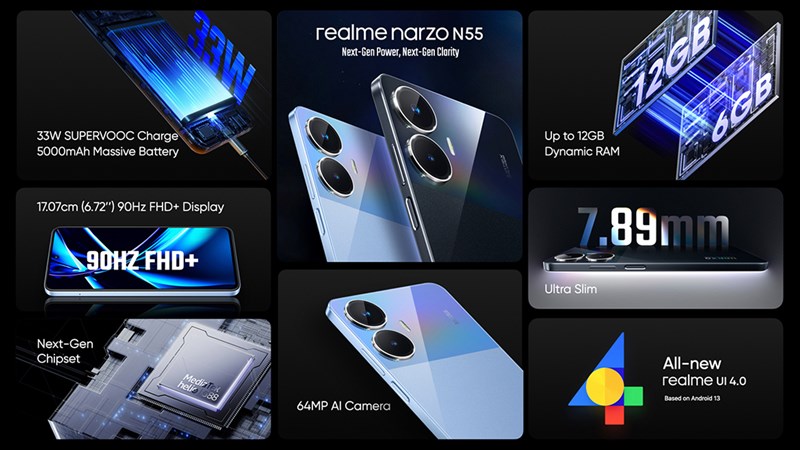 realme Narzo N55 chính thức ra mắt