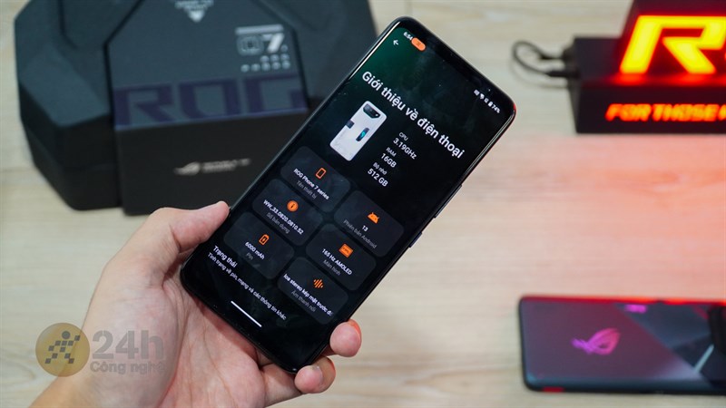 Cấu hình của của ROG Phone 7 Ultimate thuộc hàng khủng hiện nay