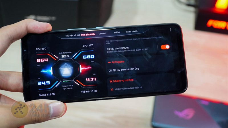 Với Snapdragon 8 Gen 2 thì ROG Phone 7 Ultimate hoàn toàn có thể đáp ứng mọi nhu cầu chiến game của người dùng