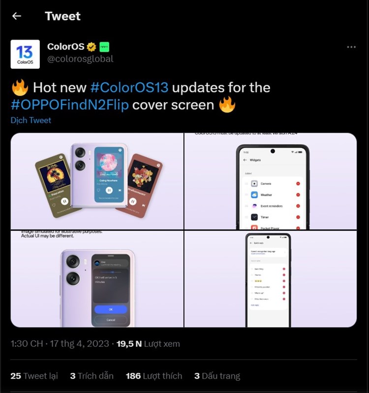 Bài viết về các tính năng mới cho màn hình phụ trên OPPO Find N2 Flip Bài viết về các tính năng mới cho màn hình phụ trên OPPO Find N2 Flip