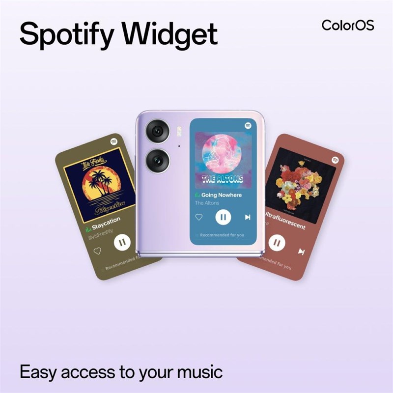 Người dùng OPPO Find N2 Flip đã có thể điều khiển nhạc Spotify trên màn hình phụ Người dùng OPPO Find N2 Flip đã có thể điều khiển nhạc Spotify trên màn hình phụ