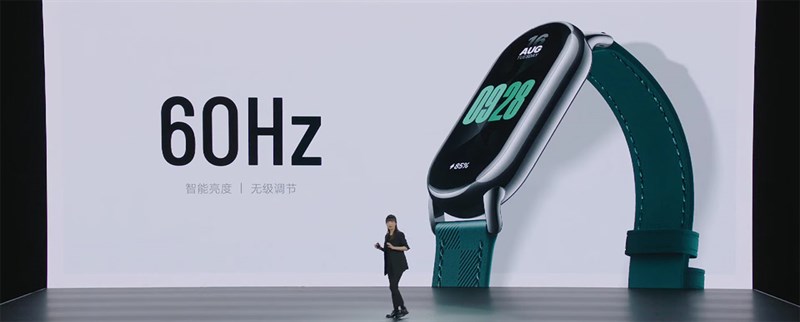 Xiaomi Band 8 có chất lượng hiển thị tốt cùng trải nghiệm vuốt chạm mượt mà