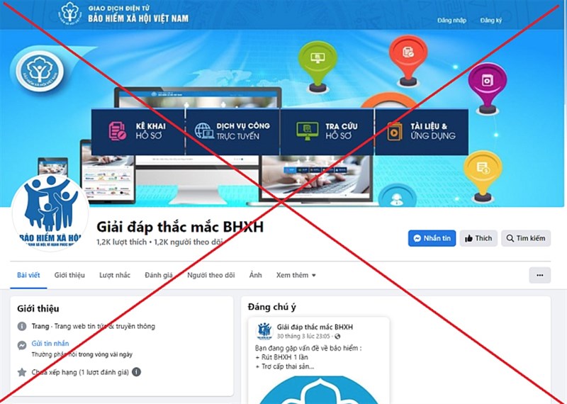 Giả mạo Bảo hiểm xã hội Việt Nam Giả mạo Bảo hiểm xã hội Việt Nam