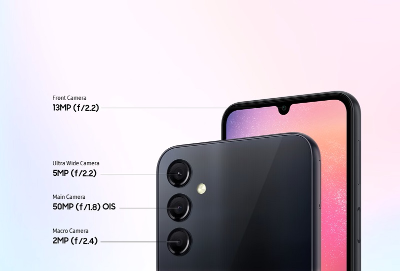 Thông số cụm 3 camera sau của Samsung Galaxy A24 Thông số cụm 3 camera sau của Samsung Galaxy A24
