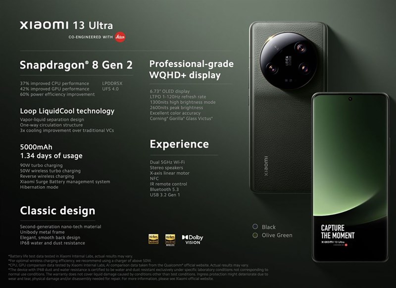 Cấu hình Xiaomi 13 Ultra thuộc hàng khủng hiện nay Cấu hình Xiaomi 13 Ultra thuộc hàng khủng hiện nay