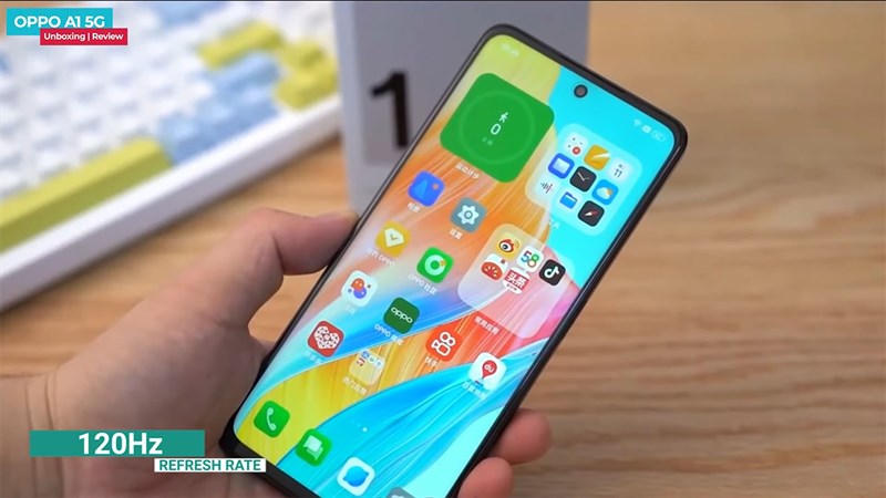 Màn hình của OPPO A2 5G sẽ sở hữu tần số quét 120 Hz nhằm mang đến trải nghiệm vuốt chạm mượt mà (ảnh minh họa: OPPO A1 5G). Nguồn: Techie Street.