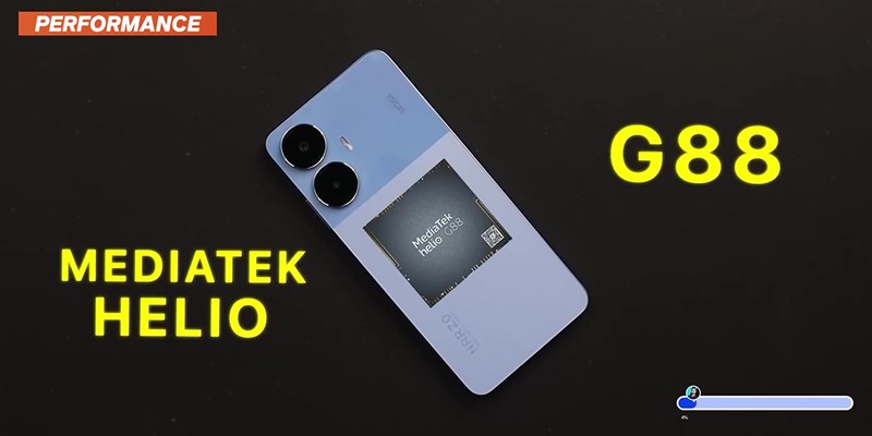 realme Narzo N55 được cung cấp sức mạnh từ con chip MediaTek Helio G88.