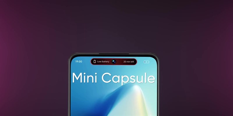 Màn hình của realme Narzo N55 còn được trang bị tính năng Mini Capsule.