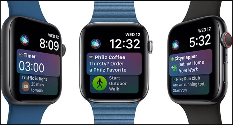 Giao diện mặt đồng hồ với Siri làm trung tâm trong watchOS 4 Giao diện mặt đồng hồ với Siri làm trung tâm trong watchOS 4