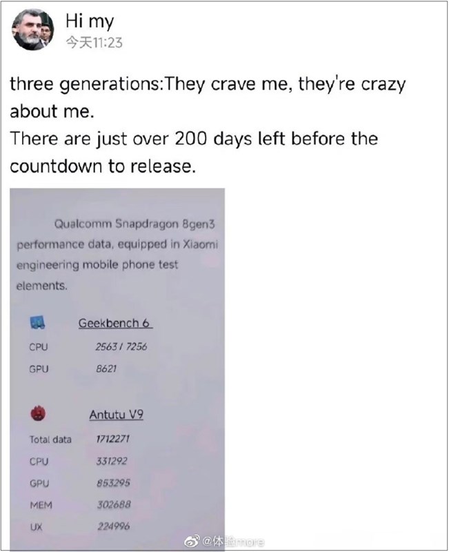 Gần đây thì Snapdragon 8 Gen 3 đã bị lộ điểm AnTuTu