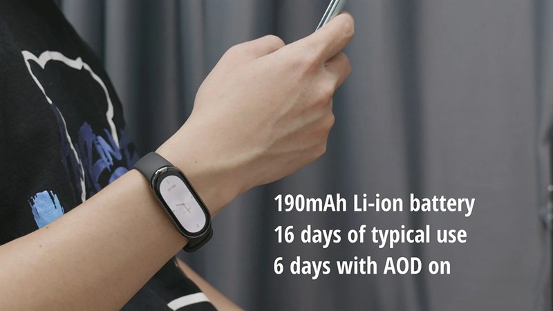 Xiaomi Band 8 còn sở hữu viên pin khỏe