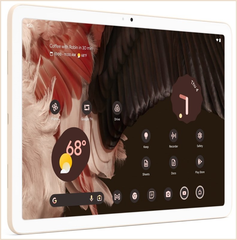 Máy tính bảng Google Pixel lộ ảnh render mặt trước Máy tính bảng Google Pixel lộ ảnh render mặt trước