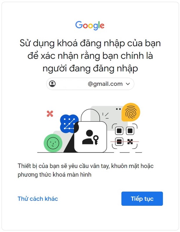 Passkeys sẽ cực hữu dụng nếu bạn bị lộ mật khẩu, vì bây giờ cần phải thêm một bước xác minh để đăng nhập vào tài khoản Passkeys sẽ cực hữu dụng nếu bạn bị lộ mật khẩu, vì bây giờ cần phải thêm một bước xác minh để đăng nhập vào tài khoản