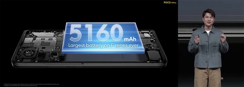 Thiết bị còn có thể mang lại thời gian sử dụng lâu dài với viên pin 5.160 mAh và sạc nhanh 67 W Thiết bị còn có thể mang lại thời gian sử dụng lâu dài với viên pin 5.160 mAh và sạc nhanh 67 W