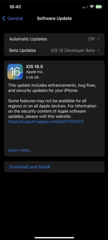 Apple phát hành phiên bản iOS 16.5 và iPadOS 16.5 (RC)