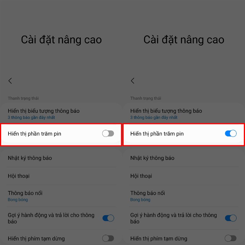 Cách hiện phần trăm pin còn lại trên Galaxy A24 Cách hiện phần trăm pin còn lại trên Galaxy A24