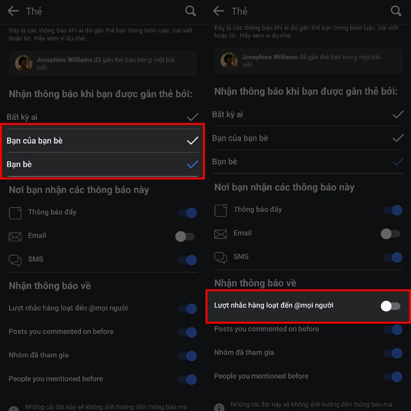 Cách tắt thông nêu bật trên Facebook