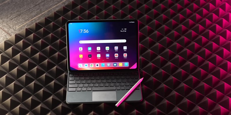 Bàn phims của OnePlus Pad có thiết kế dạng chiclet. Bàn phims của OnePlus Pad có thiết kế dạng chiclet.