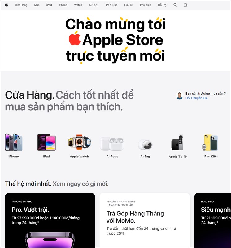 Apple Store trực tuyến Việt Nam chính thức đi vào hoạt động Apple Store trực tuyến Việt Nam chính thức đi vào hoạt động