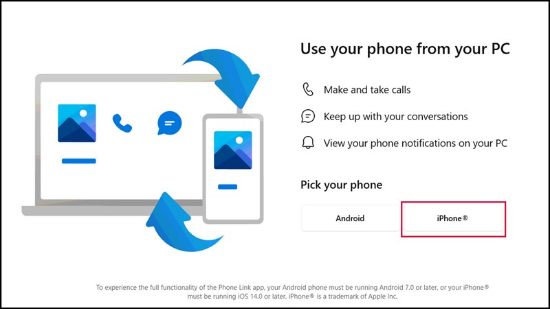 Cách kết nối iPhone với Windows bằng Phone Link Cách kết nối iPhone với Windows bằng Phone Link