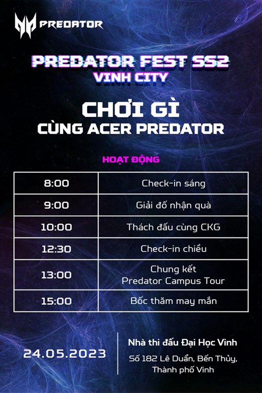 Sự kiện Predator Fest SS2 sắp diễn ra Sự kiện Predator Fest SS2 sắp diễn ra
