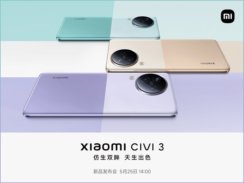 Xiaomi CIVI 3 được ấn định ngày ra mắt Xiaomi CIVI 3 được ấn định ngày ra mắt