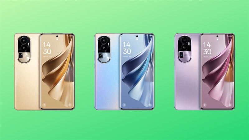 Mặt trước của OPPO Reno10 Series Mặt trước của OPPO Reno10 Series