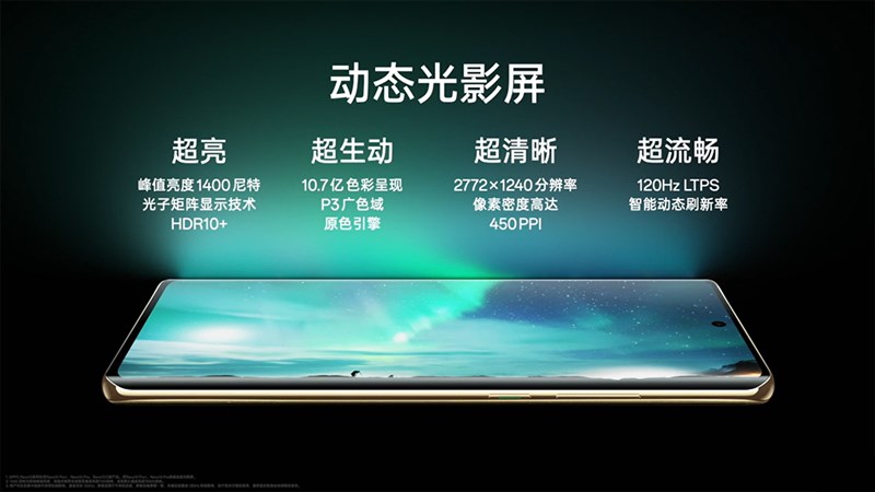 Màn hình OPPO Reno10 Pro+ mang đến chất lượng hiển thị vượt trội