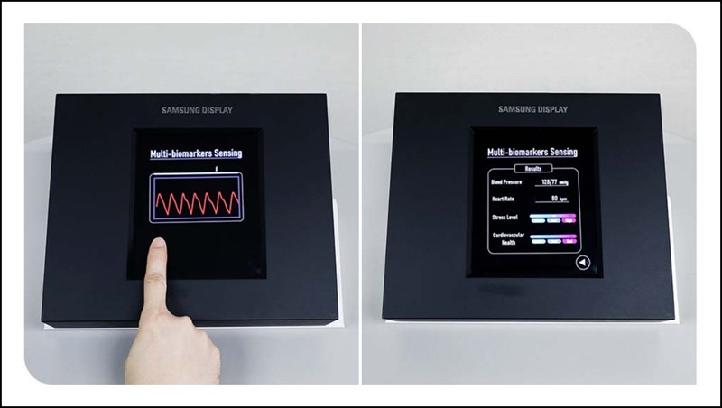 Màn hình Sensor OLED có thể cảm nhận dấu vân tay hoặc thông tin nhịp tim từ nhiều ngón tay cùng một lúc