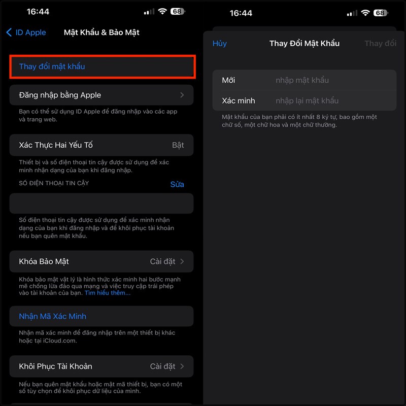 Cách sử dụng khoá bảo mật để đặt lại mật khẩu cho ID Apple Cách sử dụng khoá bảo mật để đặt lại mật khẩu cho ID Apple