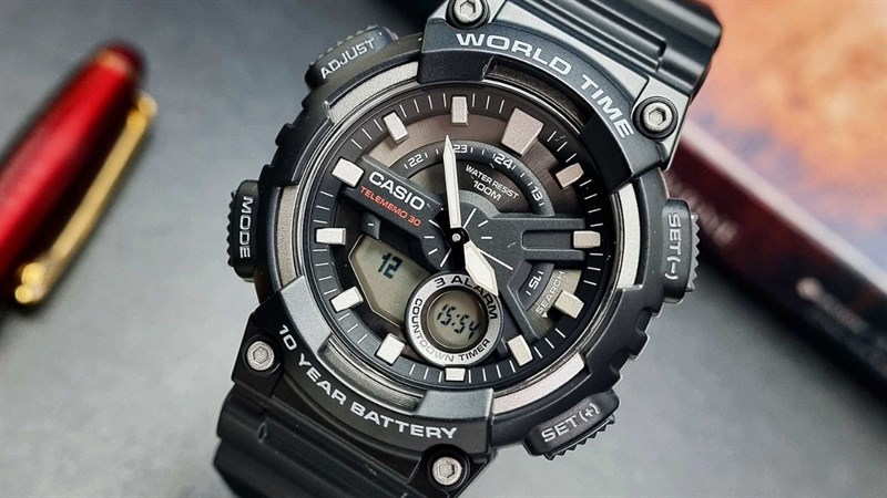  Đồng hồ CASIO 45.5 mm Nam AEQ-110W-1BVDF - đồng hồ trẻ em cá tính