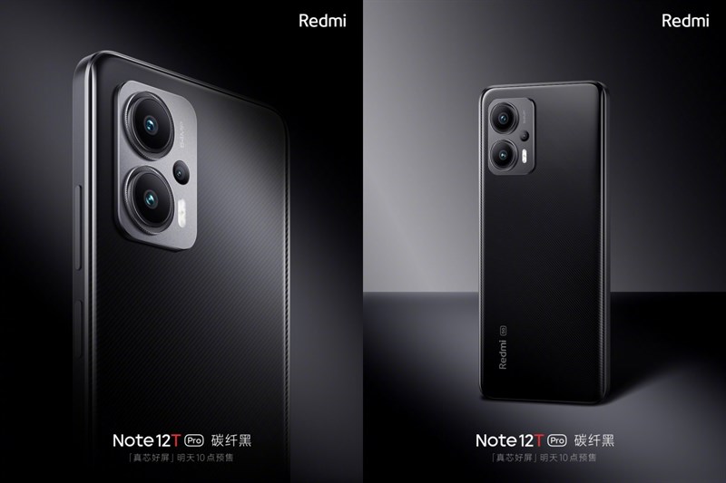 Redmi Note 12T Pro phiên bản màu đen Redmi Note 12T Pro phiên bản màu đen