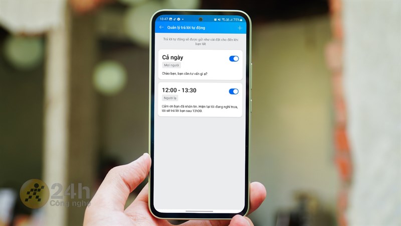 Cách dùng tin nhắn tự động trả lời trên Zalo Cách dùng tin nhắn tự động trả lời trên Zalo