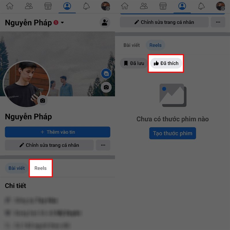 Cách xem lại video Reel đã thích trên Facebook