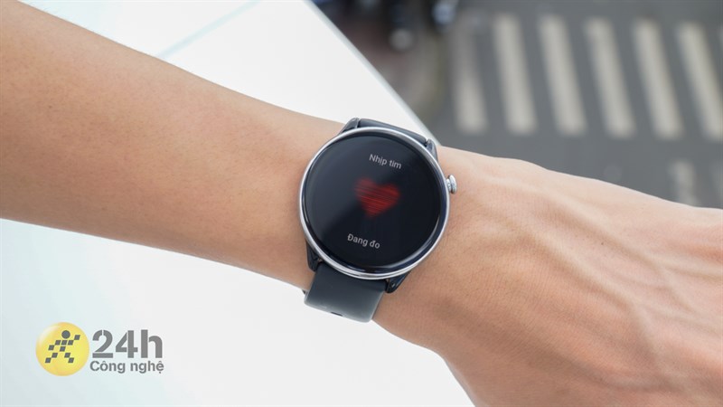 Cảm biến của Amazfit GTR Mini hoạt động tốt với độ chính xác cao