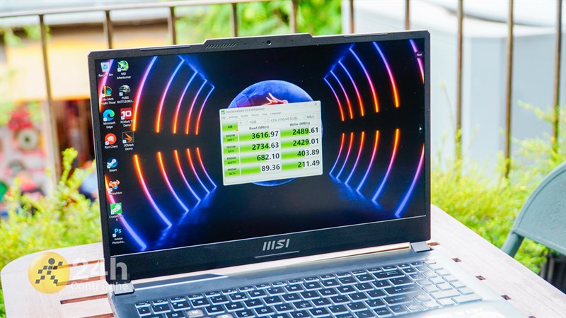 MSI Cyborg 15 A12VE có sẵn RAM 8 GB và ổ cứng lưu trữ 512 GB MSI Cyborg 15 A12VE có sẵn RAM 8 GB và ổ cứng lưu trữ 512 GB