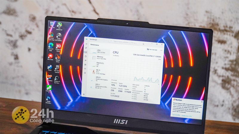 MSI Cyborg 15 A12VE sở hữu hệ thống cấu hình mạnh mẽ MSI Cyborg 15 A12VE sở hữu hệ thống cấu hình mạnh mẽ