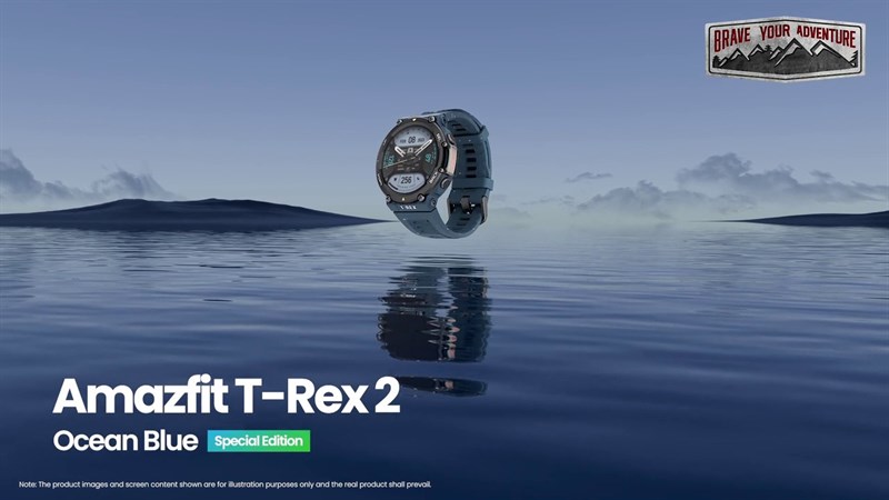 Amazfit T-Rex 2 Ocean Blue Limited Edition đạt tiêu chuẩn quân đội, mang đến sự bền bỉ Amazfit T-Rex 2 Ocean Blue Limited Edition đạt tiêu chuẩn quân đội, mang đến sự bền bỉ