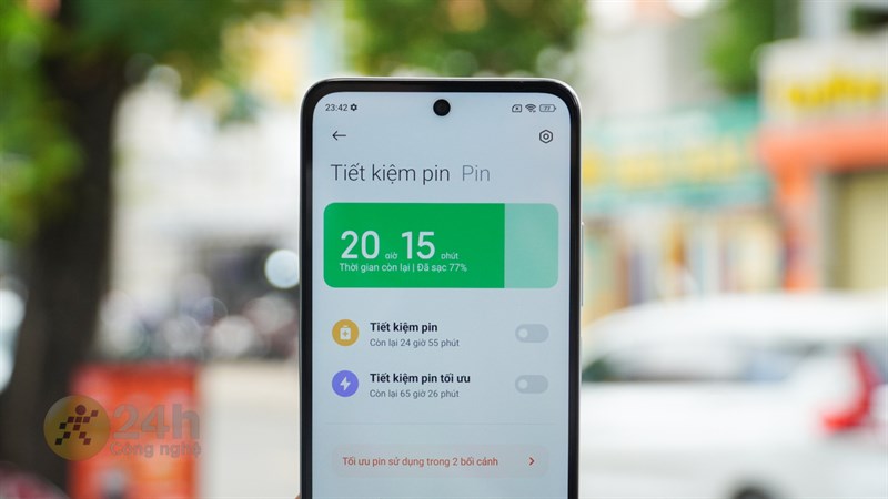 Redmi 12 có một thời lượng sử dụng pin tốt, đáp ứng nhu cầu dùng cả ngày