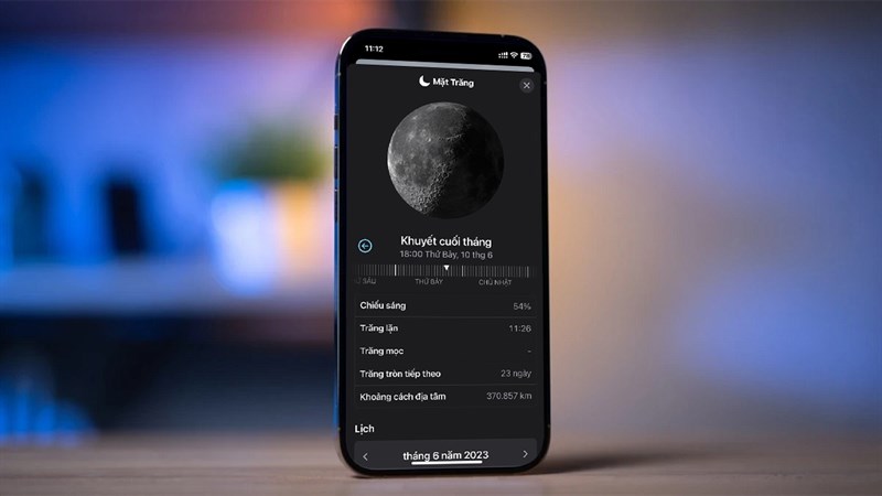 Hướng dẫn cách xem mặt trăng trên iOS 17