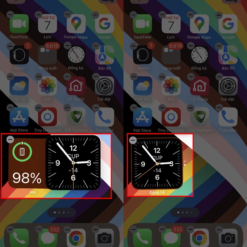 Cách chồng widget trên iPhone Cách chồng widget trên iPhone