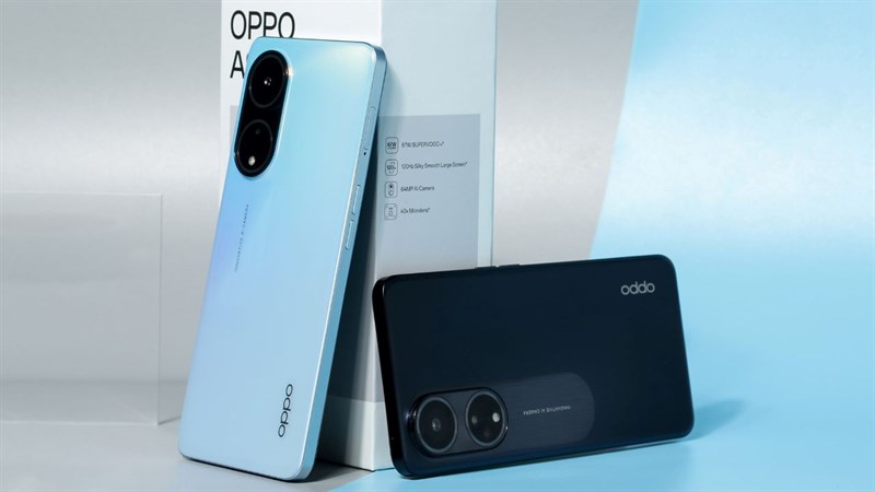 OPPO A98 là mẫu smartphone với thiết kế trẻ trung cùng màu sắc bắt mắt OPPO A98 là mẫu smartphone với thiết kế trẻ trung cùng màu sắc bắt mắt