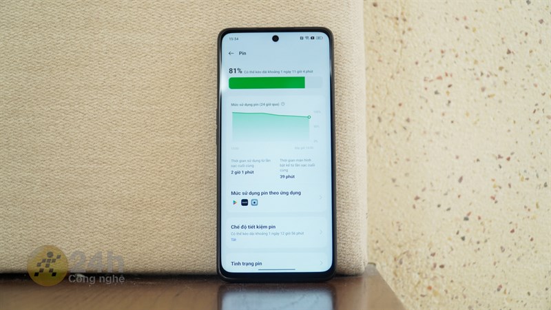 OPPO A98 5G có khả năng tối ưu điện năng tốt OPPO A98 5G có khả năng tối ưu điện năng tốt