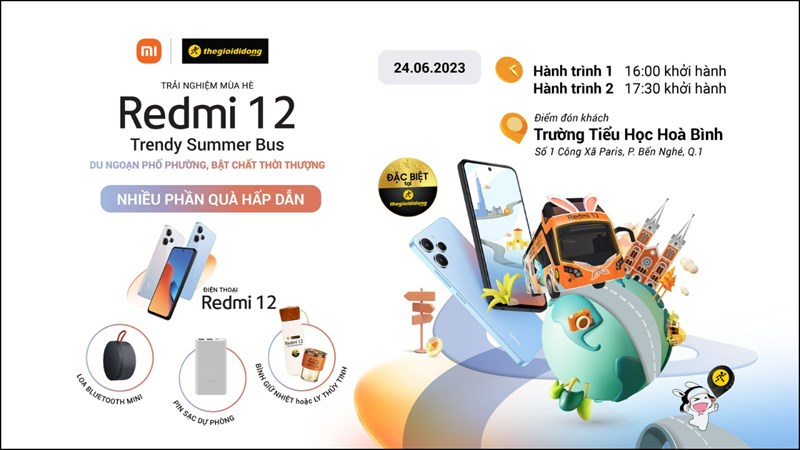 Toàn cảnh sự kiện trải nghiệm Redmi 12 trên Bus Tour Toàn cảnh sự kiện trải nghiệm Redmi 12 trên Bus Tour