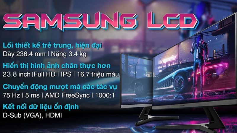 Màn hình Samsung giá rẻ - Samsung LS24R350FZEXXV 